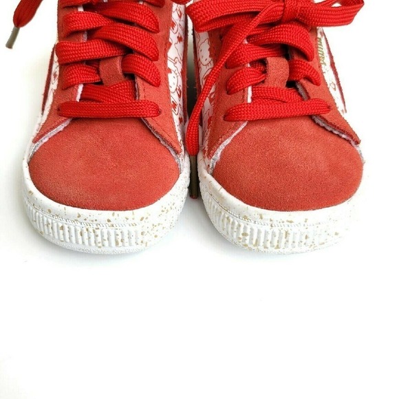 Hello Kitty Puma Sneakers -Exclusive! NEW 8 Red - Picture 4 of 9